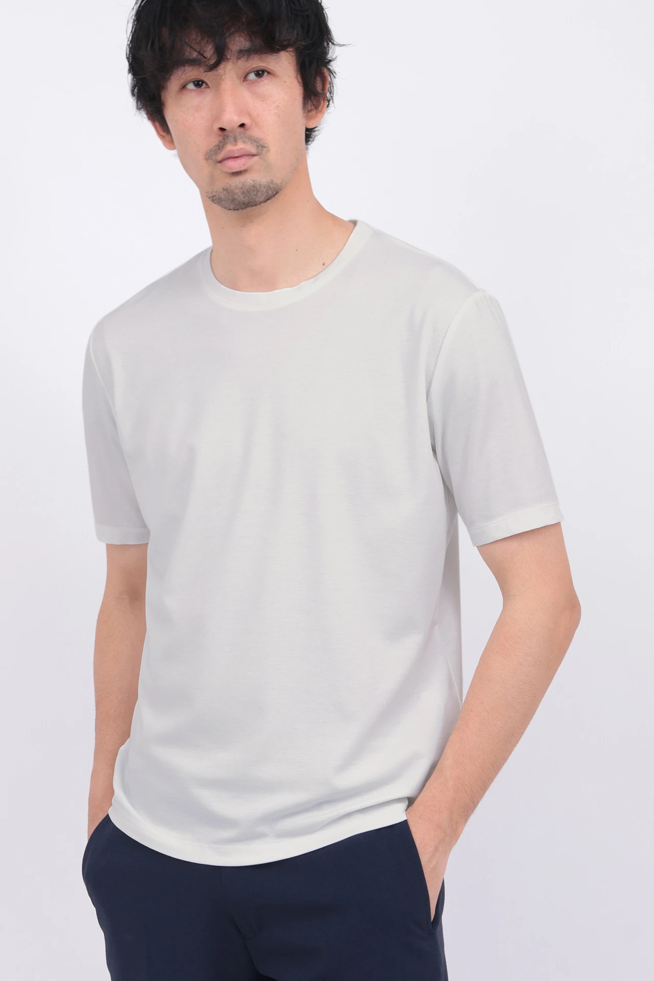 HIGH STREET∴マシュマロポンチ半袖クルーネックカットソー / HIGH