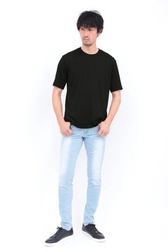 HIGH STREET(ハイストリート) |HIGH STREET∴チェーンストライプクルーネック半袖カットソー