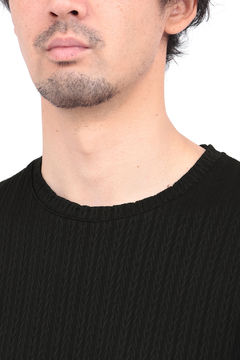 HIGH STREET(ハイストリート) |HIGH STREET∴チェーンストライプクルーネック半袖カットソー