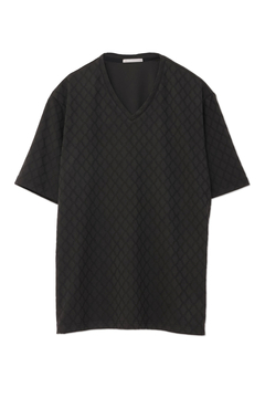 HIGH STREET(ハイストリート) |HIGH STREET∴アラベスク柄ジャカードVネック半袖カットソー