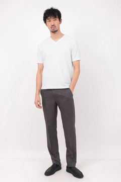 HIGH STREET(ハイストリート) |HIGH STREET∴RIPAトライアングルモノグラムVネック半袖カットソー