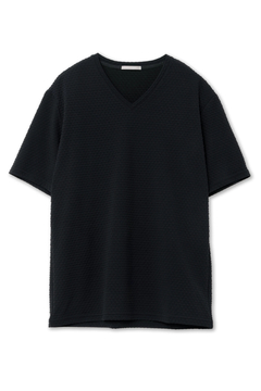 HIGH STREET(ハイストリート) |HIGH STREET∴RIPAトライアングルモノグラムVネック半袖カットソー