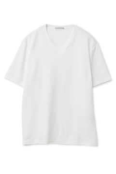 HIGH STREET(ハイストリート) |HIGH STREET∴RIPAトライアングルモノグラムVネック半袖カットソー