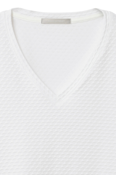 HIGH STREET(ハイストリート) |HIGH STREET∴RIPAトライアングルモノグラムVネック半袖カットソー