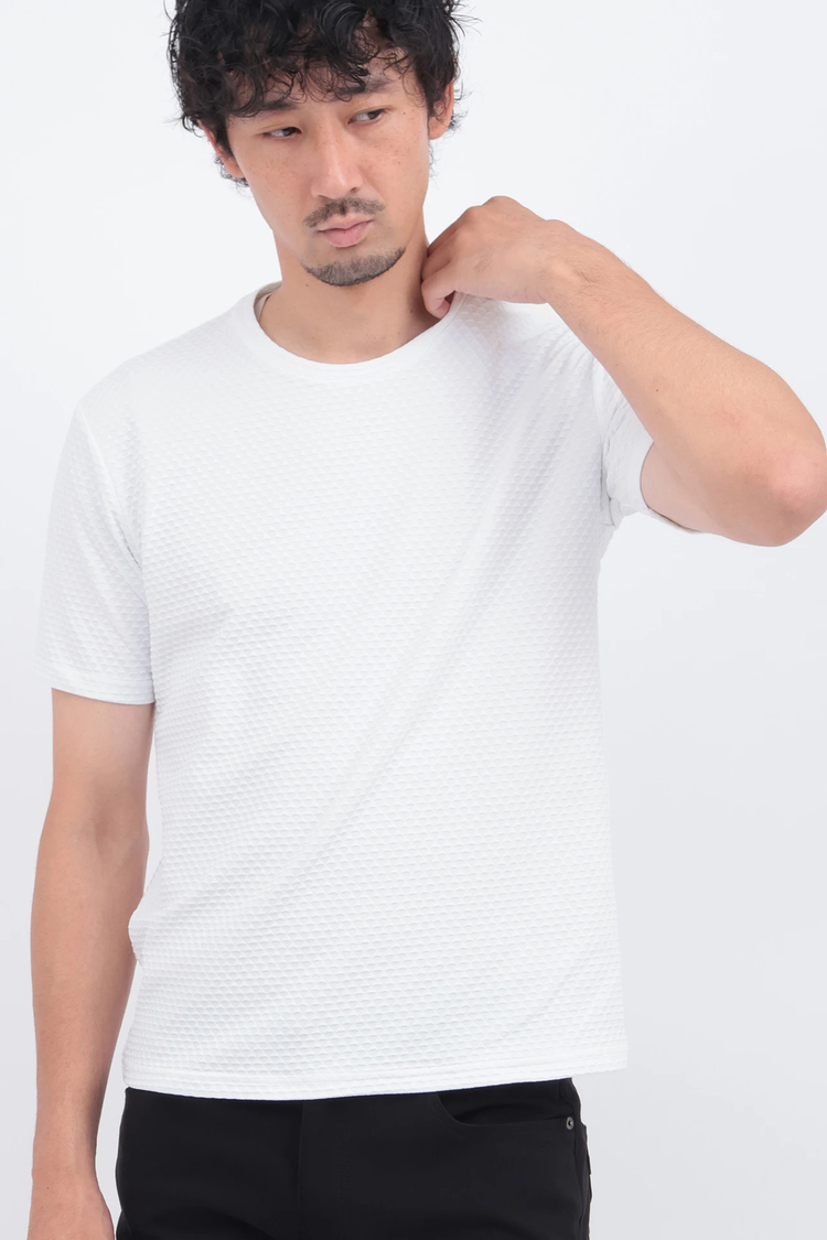 HIGH STREET(ハイストリート) |HIGH STREET∴RIPAトライアングルモノグラムクルーネック半袖カットソー