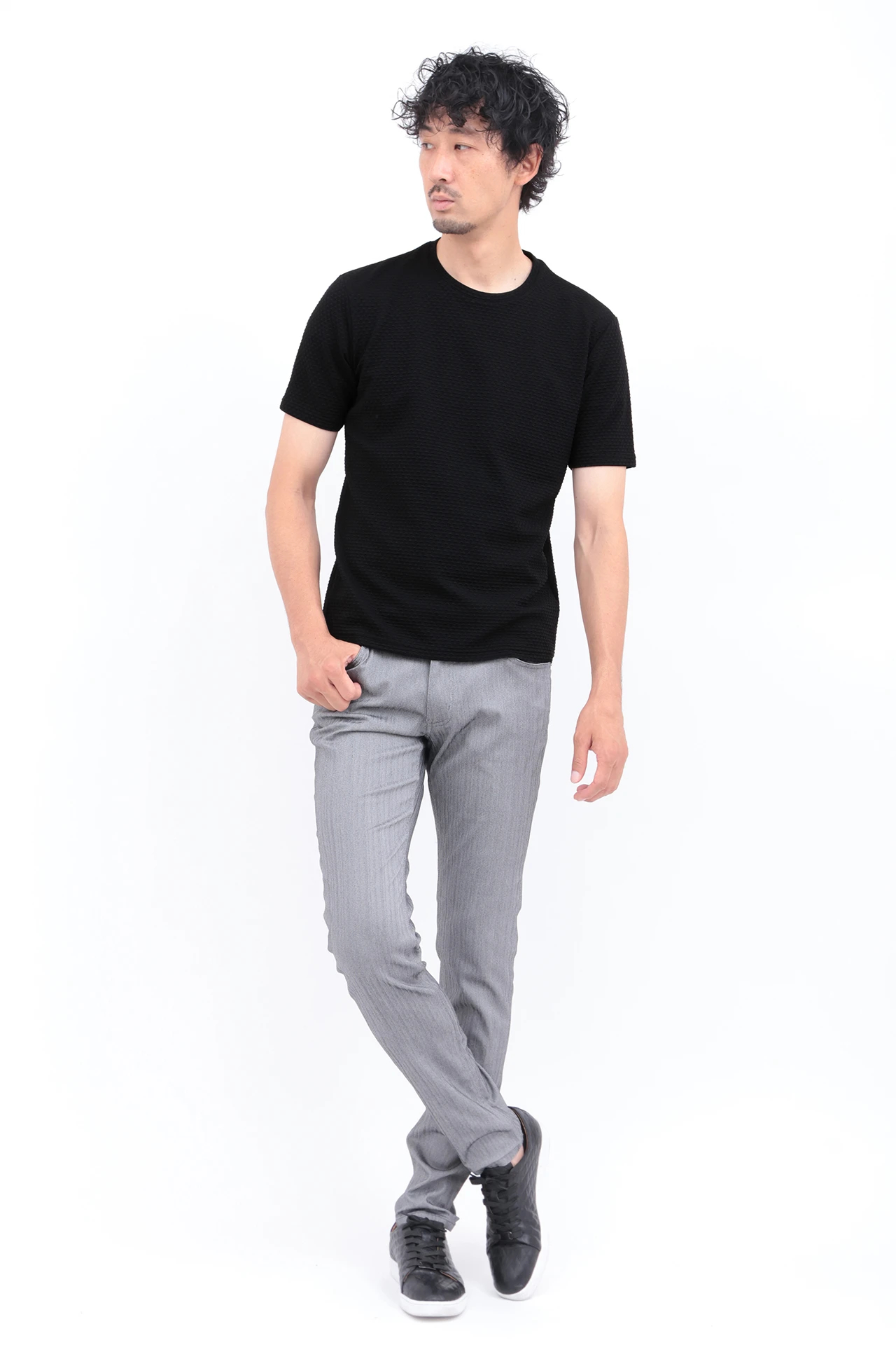 HIGH STREET∴RIPAトライアングルモノグラムクルーネック半袖