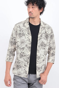 HIGH STREET(ハイストリート) |HIGH STREET∴ラインフラワーショートウイング７分袖シャツ