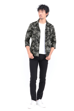 HIGH STREET(ハイストリート) |HIGH STREET∴ラインフラワーショートウイング７分袖シャツ