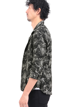 HIGH STREET(ハイストリート) |HIGH STREET∴ラインフラワーショートウイング７分袖シャツ