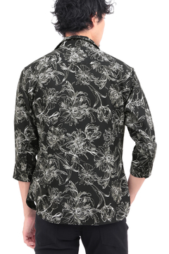 HIGH STREET(ハイストリート) |HIGH STREET∴ラインフラワーショートウイング７分袖シャツ