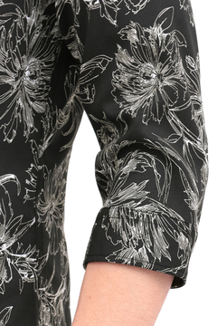 HIGH STREET(ハイストリート) |HIGH STREET∴ラインフラワーショートウイング７分袖シャツ