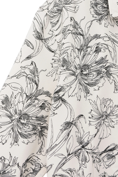 HIGH STREET(ハイストリート) |HIGH STREET∴ラインフラワーショートウイング７分袖シャツ