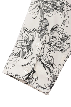 HIGH STREET(ハイストリート) |HIGH STREET∴ラインフラワーショートウイング７分袖シャツ