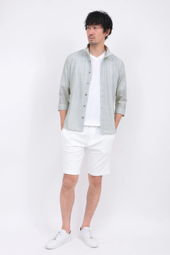 HIGH STREET(ハイストリート) |HIGH STREET∴メランジプリントオブロング７分袖シャツ