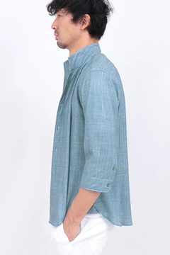 HIGH STREET(ハイストリート) |HIGH STREET∴メランジプリントオブロング７分袖シャツ