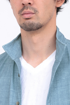 HIGH STREET(ハイストリート) |HIGH STREET∴メランジプリントオブロング７分袖シャツ