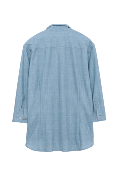 HIGH STREET(ハイストリート) |HIGH STREET∴メランジプリントオブロング７分袖シャツ