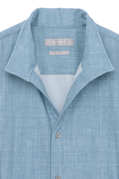 HIGH STREET(ハイストリート) |HIGH STREET∴メランジプリントオブロング７分袖シャツ