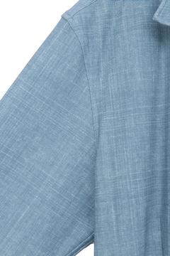 HIGH STREET(ハイストリート) |HIGH STREET∴メランジプリントオブロング７分袖シャツ