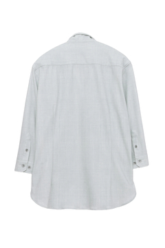 HIGH STREET(ハイストリート) |HIGH STREET∴メランジプリントオブロング７分袖シャツ