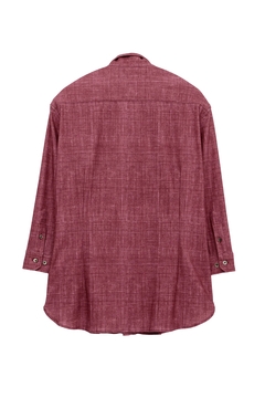 HIGH STREET(ハイストリート) |HIGH STREET∴メランジプリントオブロング７分袖シャツ