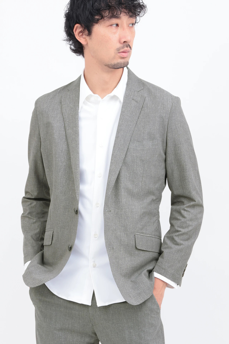 HIGH STREET(ハイストリート) |HIGH STREET∴２WAYコンフォートブラッシュプリントジャケット