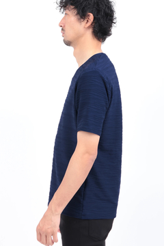 HIGH STREET(ハイストリート) |HIGH STREET∴ランダムウェーブタック半袖Vネックカットソー