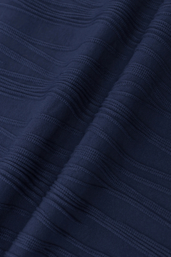 HIGH STREET(ハイストリート) |HIGH STREET∴ランダムウェーブタック半袖Vネックカットソー