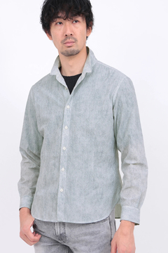 HIGH STREET(ハイストリート) |HIGH STREET∴メランジプリントサッカーショートウイングシャツ