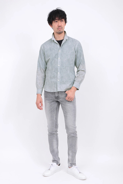 HIGH STREET(ハイストリート) |HIGH STREET∴メランジプリントサッカーショートウイングシャツ