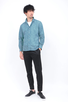 HIGH STREET(ハイストリート) |HIGH STREET∴メランジプリントサッカーショートウイングシャツ