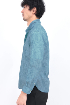 HIGH STREET(ハイストリート) |HIGH STREET∴メランジプリントサッカーショートウイングシャツ