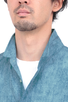 HIGH STREET(ハイストリート) |HIGH STREET∴メランジプリントサッカーショートウイングシャツ