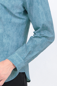 HIGH STREET(ハイストリート) |HIGH STREET∴メランジプリントサッカーショートウイングシャツ