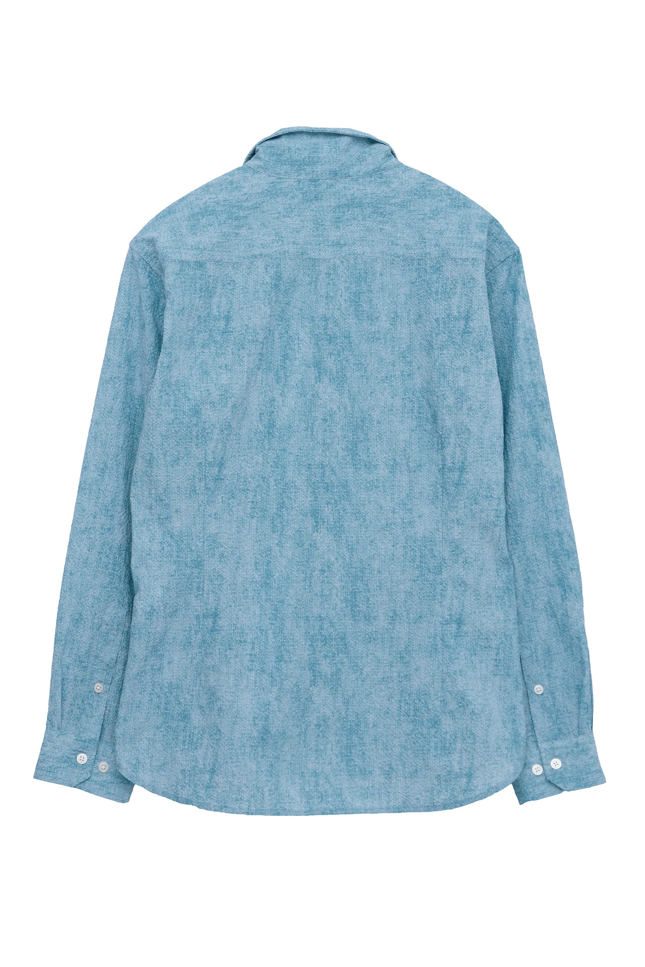 HIGH STREET∴メランジプリントサッカーショートウイングシャツ / HIGH