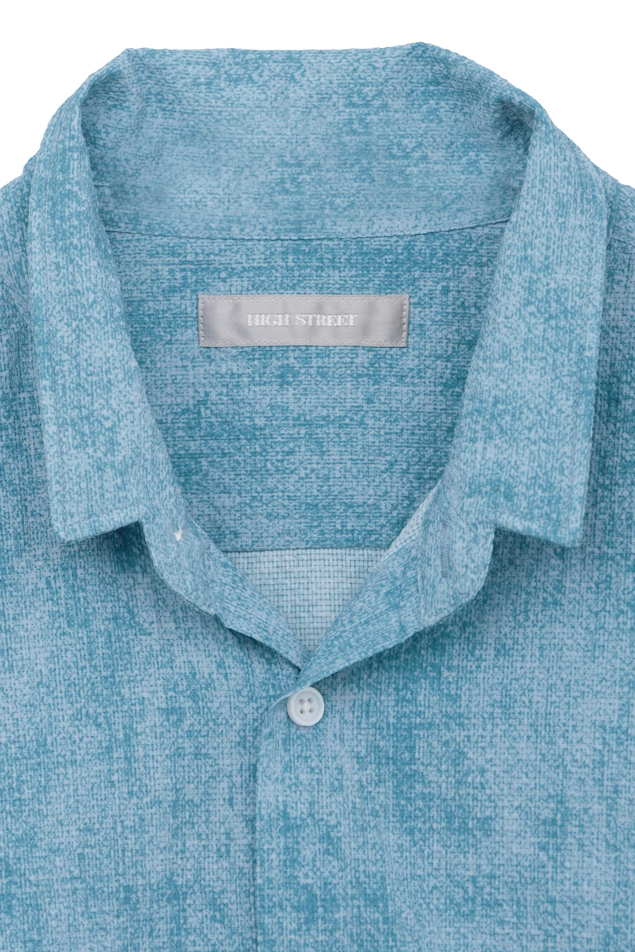 HIGH STREET∴メランジプリントサッカーショートウイングシャツ / HIGH