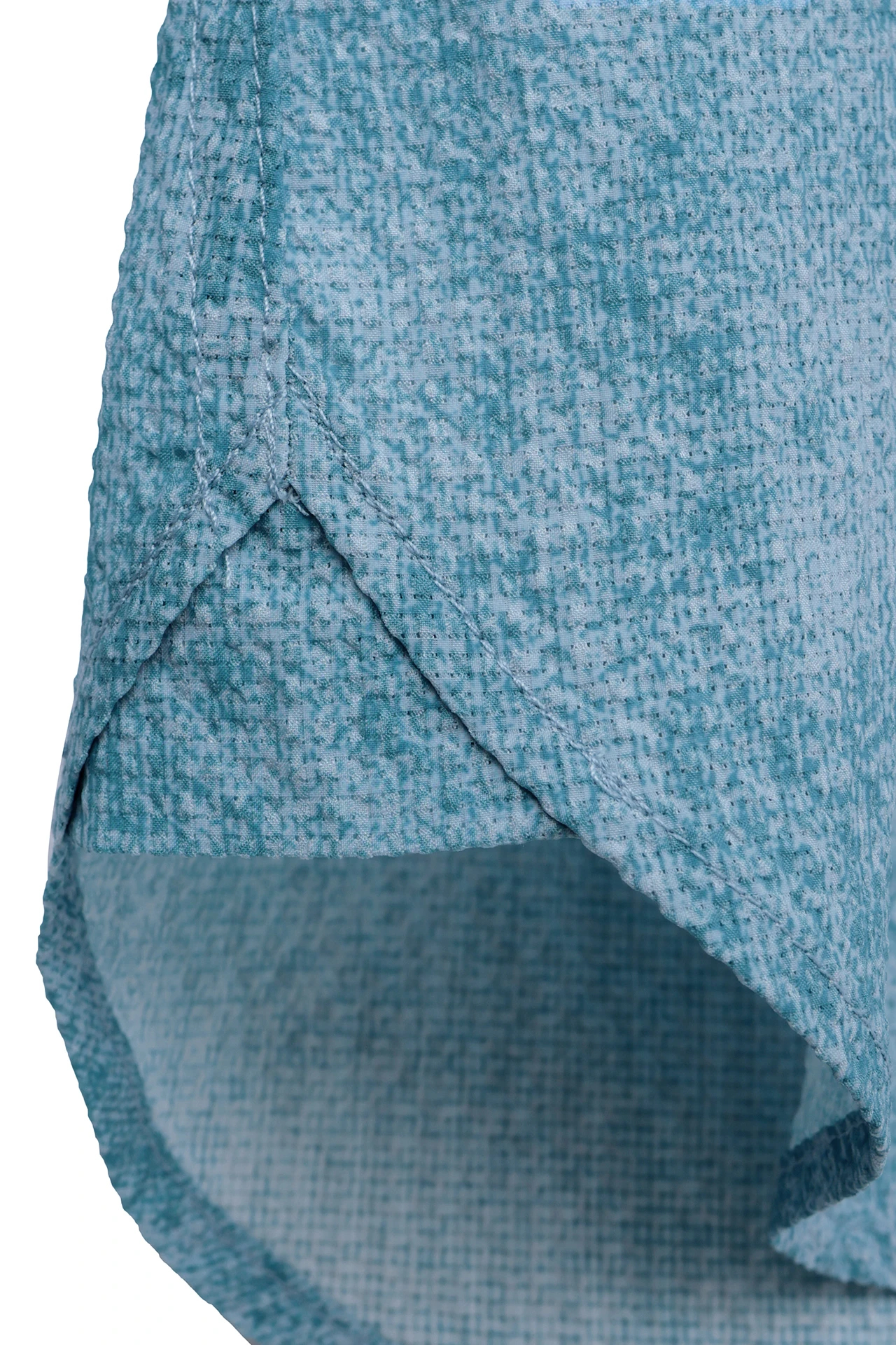 HIGH STREET∴メランジプリントサッカーショートウイングシャツ / HIGH