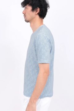 HIGH STREET(ハイストリート) |HIGH STREET∴バイヤス千鳥パイルジャカードVネック半袖カットソー