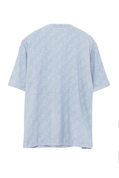 HIGH STREET(ハイストリート) |HIGH STREET∴バイヤス千鳥パイルジャカードVネック半袖カットソー