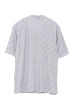 HIGH STREET(ハイストリート) |HIGH STREET∴バイヤス千鳥パイルジャカードVネック半袖カットソー