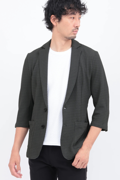 HIGH STREET(ハイストリート) |HIGH STREET∴４WAYエアリーバーク柄リンクス７分袖ジャケット