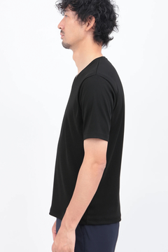 HIGH STREET(ハイストリート) |HIGH STREET∴シルキーリブVネック半袖カットソー