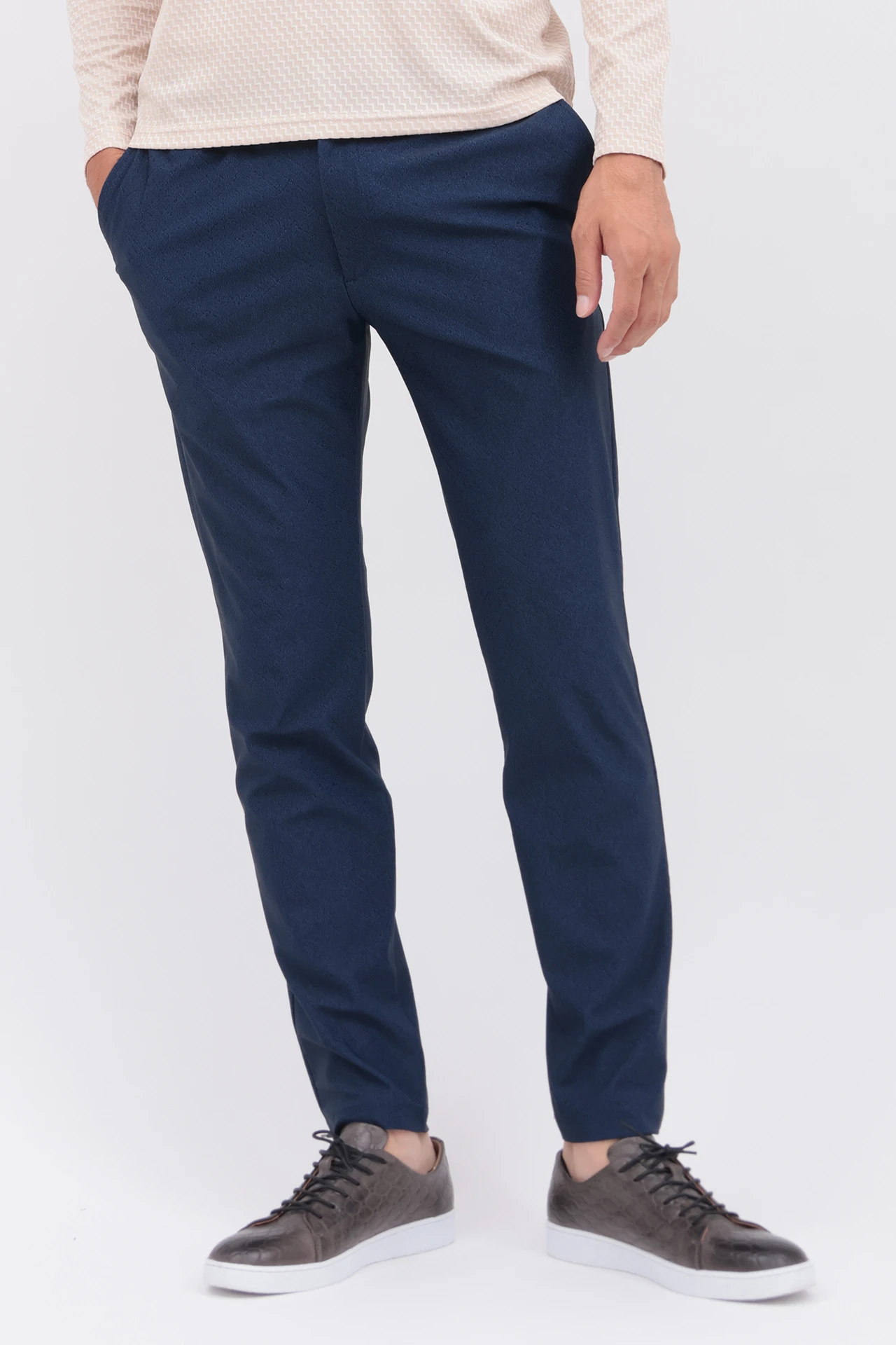 ハイストリート（HIGH STREET）/HIGH STREET∴4WAYダイアゴナルジャガードイージーパンツ HIGH STREET∴4WAYダイアゴナルジャガードイージーパンツ / HIGH