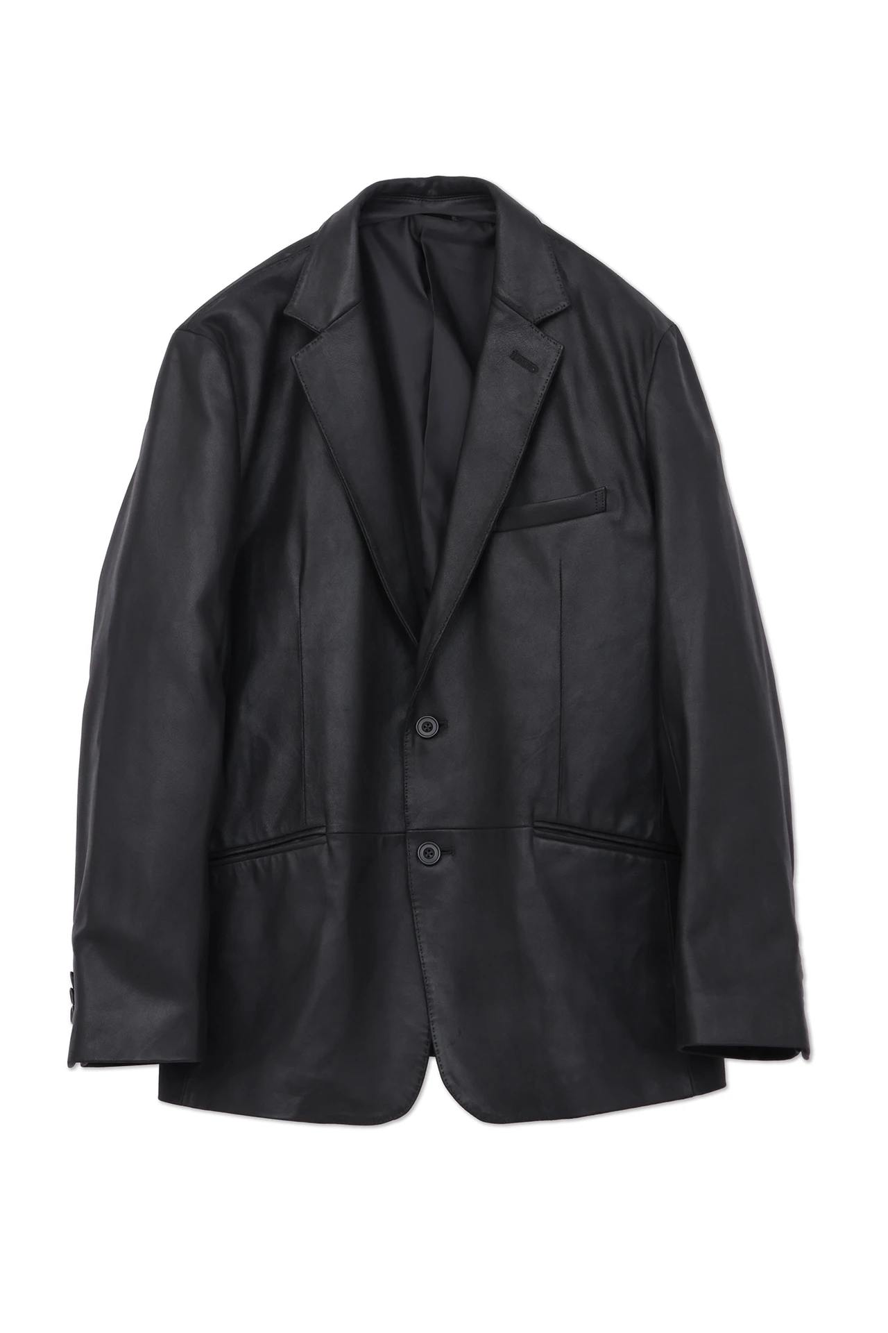 H3806◾️ドルチェ＆ガッバーナ ２釦ブラックジャケット　大きいサイズ　Y2K CALIBRO12 / カリブロドーディチ ： single zip jacket A2 type NAPPA