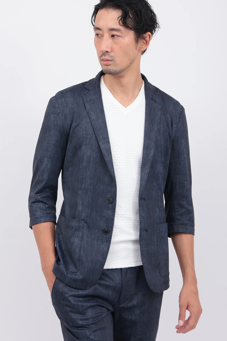 HIGH STREET(ハイストリート) |COOLハイテンションデニムプリント7ブソデJK