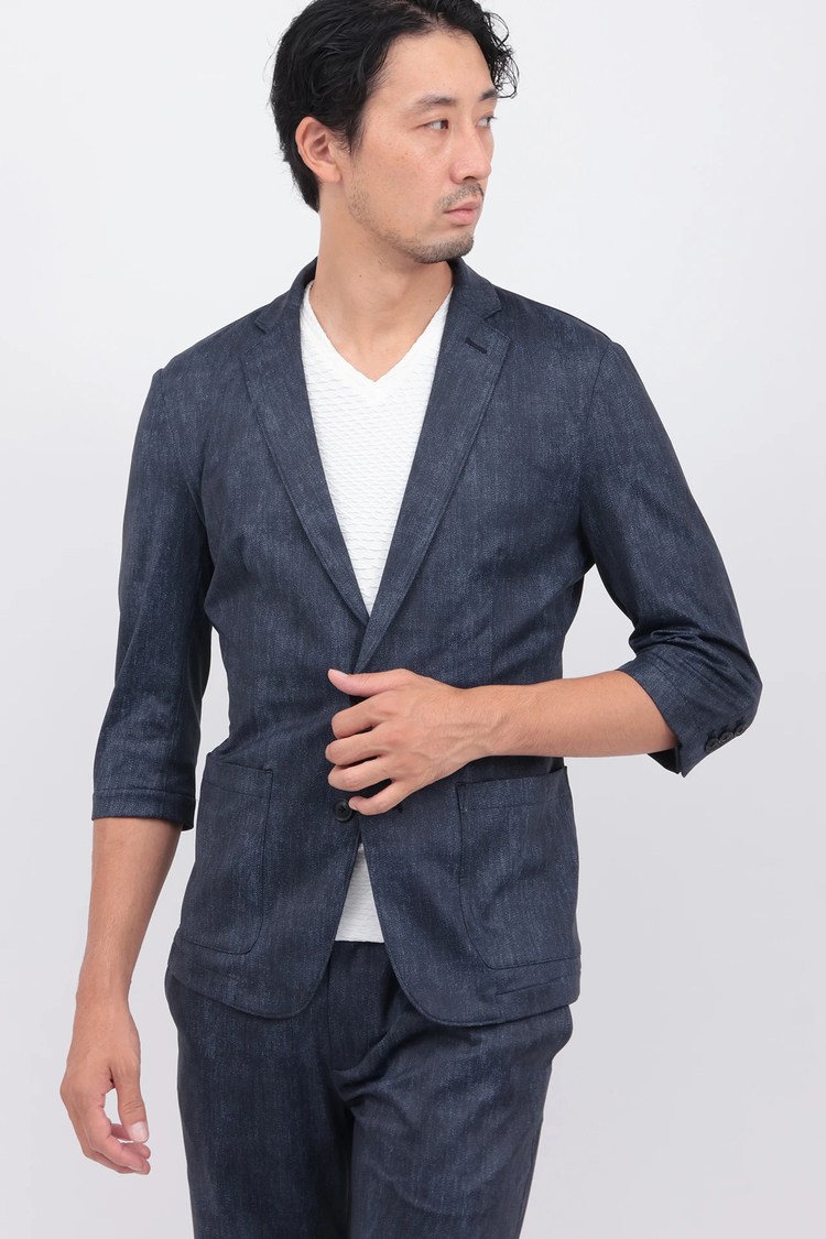 HIGH STREET(ハイストリート) |COOLハイテンションデニムプリント7ブソデJK