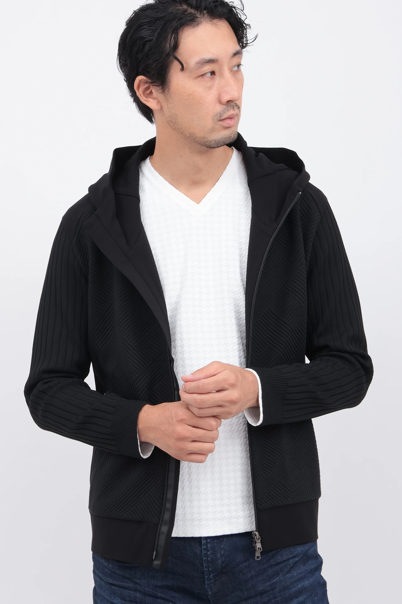 ﾆｯﾄｺﾝﾋﾞﾌｰﾃﾞｨｰBL / HIGH STREET（ハイストリート）のブルゾン通販 