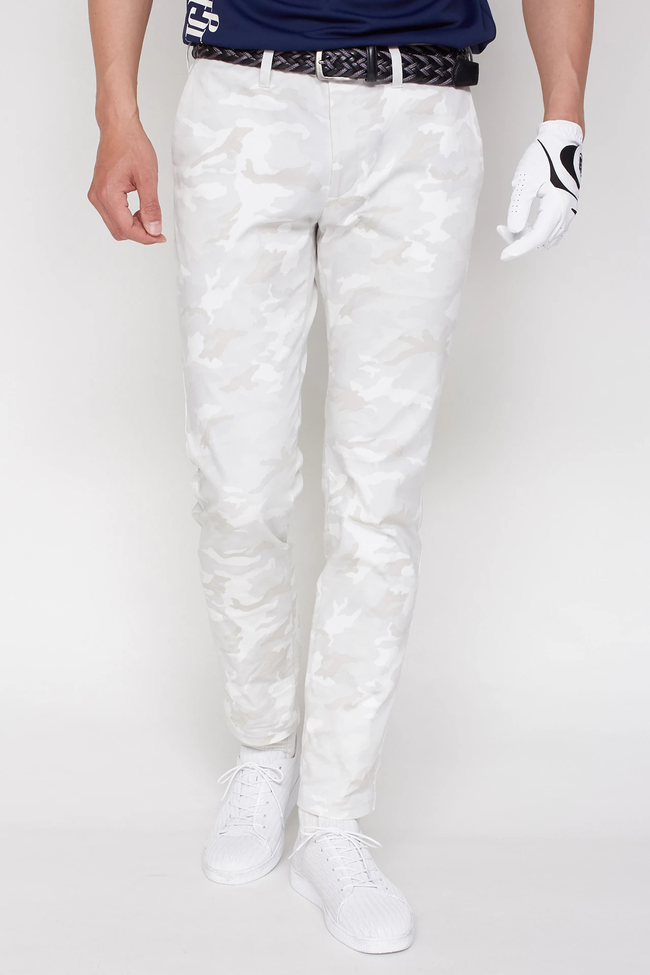 【ネイビー】HIGH ST. GOLF∴カモ柄ツイルストレッチ ベーシックスリムパンツ <AdE> TORNADO MART｜HIGH ST. GOLF∴カモ柄ツイルストレッチ ベーシック