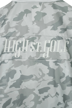 HIGH ST.GOLF(ハイストリートゴルフ) |HIGH ST. GOLF∴カモ柄ハニカム鹿の子ポロシャツ ＜AdE＞