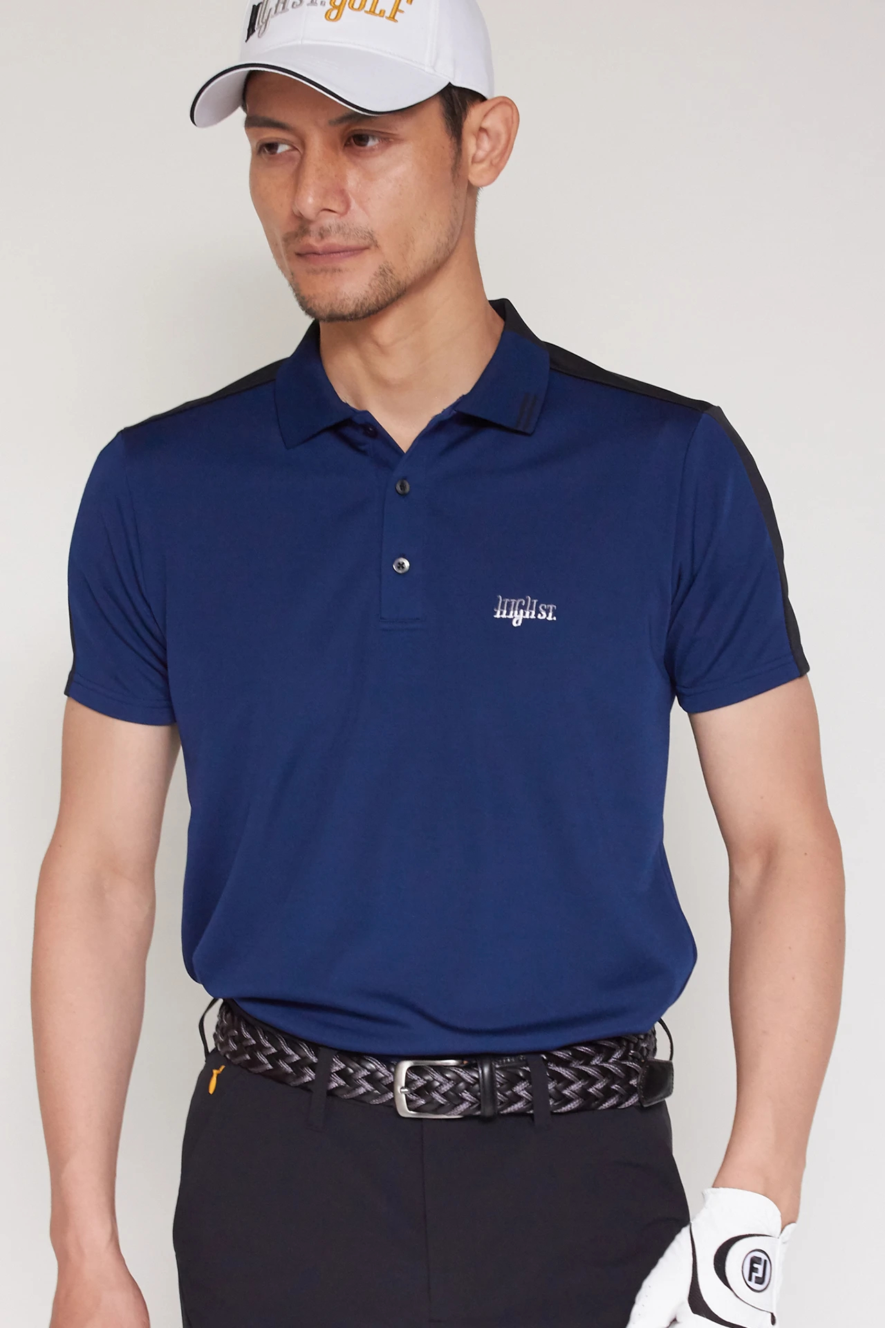 HIGH ST. GOLF∴バイカラー 半袖ポロシャツ / HIGH ST.GOLF（ハイ